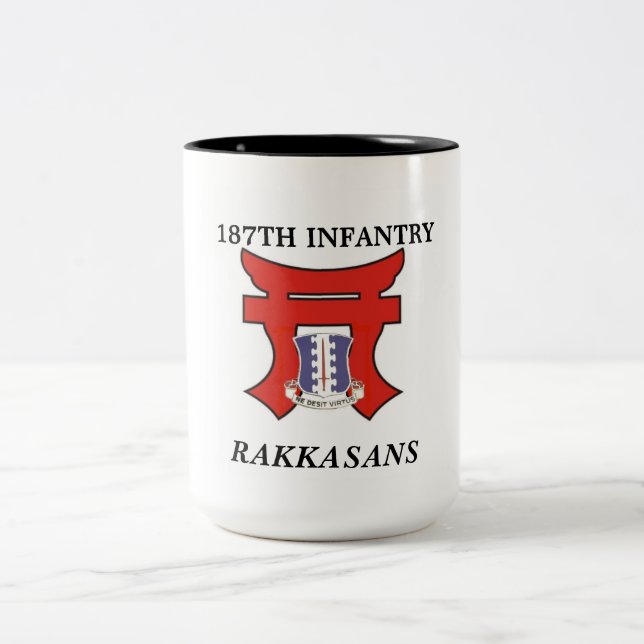 2 Couleurs 187th Tasse de Rakkasans d'infanterie (Centre)