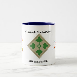 2 Couleurs 2D Tasse de division d'infanterie de 8ème