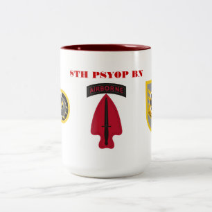 2 Couleurs 8ème TASSE de BATAILLON de PSYOP
