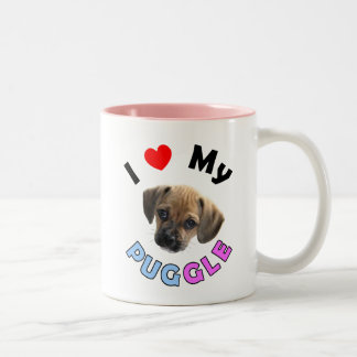 2 Couleurs Aimez ma tasse de Puggle
