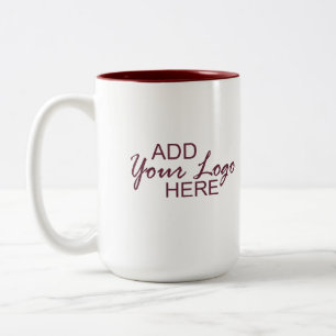 2 Couleurs ajoutez votre tasse de logo