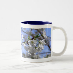 2 Couleurs AK- tasse de fleurs de cerisier