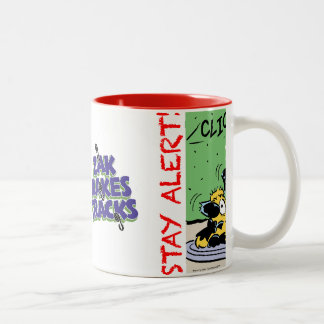 2 Couleurs Alerte de séjour avec un ivre la tasse de Hound™