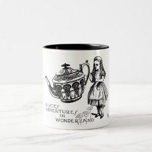 2 Couleurs Alice dans la tasse du pays des merveilles