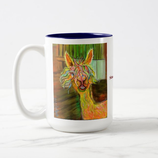 2 Couleurs Alpaga de Hilda avec la tasse d'histoire (Gauche)