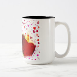2 Couleurs Amour tasse de café