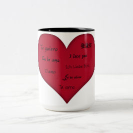 2 Couleurs Amour tasse de café