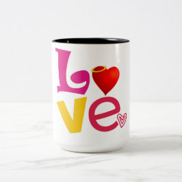 2 Couleurs Amour tasse de café