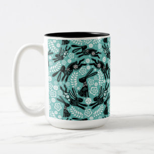 2 Couleurs Année de la tasse de lapin