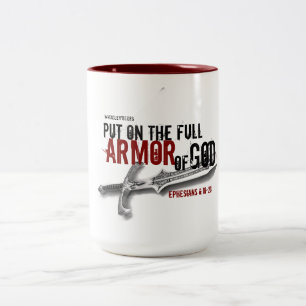 2 Couleurs Armure de tasse de Dieu