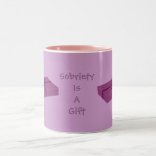 2 Couleurs Assez la "sobriété est tasse d'un cadeau"