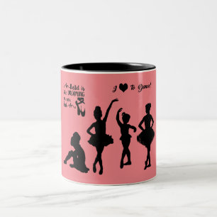 2 Couleurs Ballerina est une tasse à café aux deux tonalités.