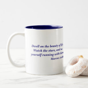 2 Couleurs Beauté de Marcus Aurelius de citation de tasse de
