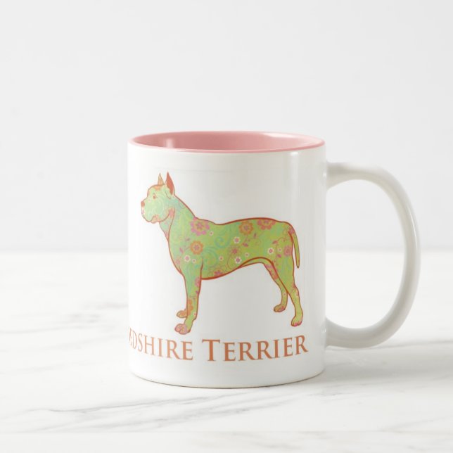2 Couleurs Belle tasse de Pitbull/Staffy Terrier (Droit)
