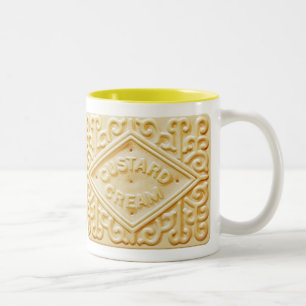 2 Couleurs biscuit à la crème pâtissière ou tasse à café bisc