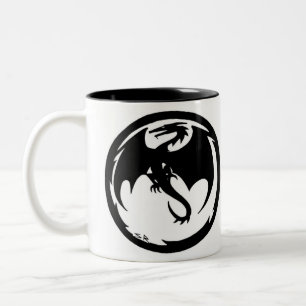 2 Couleurs Black Dragon tasse à deux tons