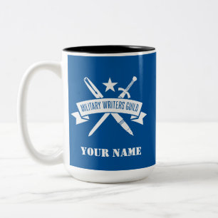 2 Couleurs Bleu d'académie d'Armée de l'Air 15 onces. tasse