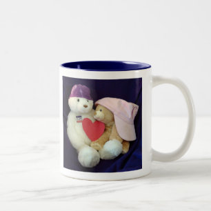 2 Couleurs Bleu de tasse d'étreintes de guérison