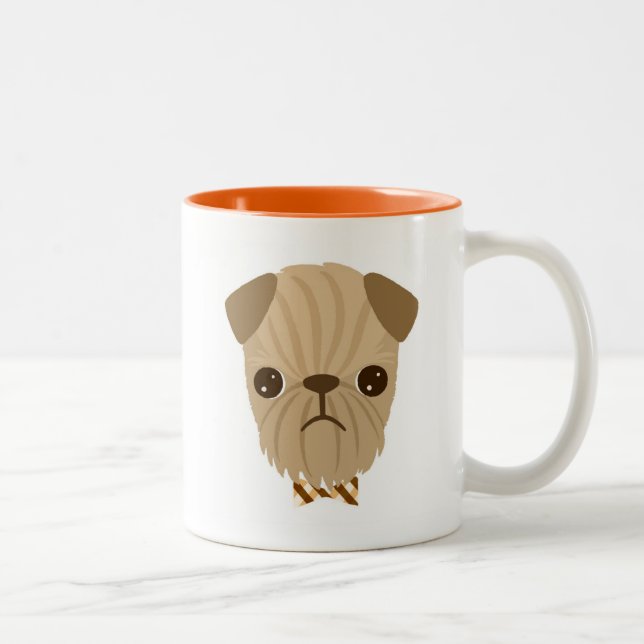2 Couleurs Bob la tasse de griffon de Bruxelles (Droit)