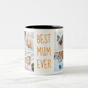 2 Couleurs Boho Orange Meilleure Maman Personnalisée Tasse