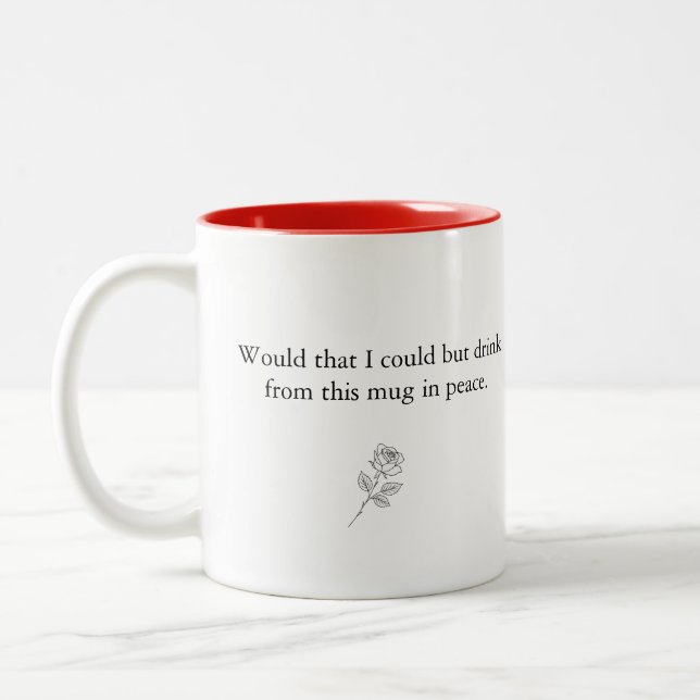 2 Couleurs Boire dans la tasse de café Peace (Gauche)