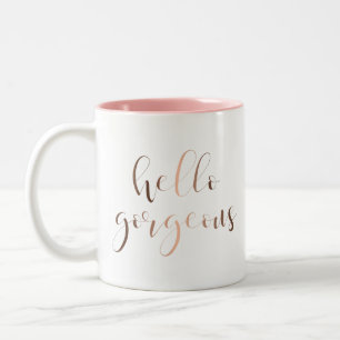 2 Couleurs Bonjour tasse magnifique