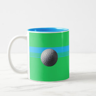 2 Couleurs Boule de golf bleu tasse à deux tons