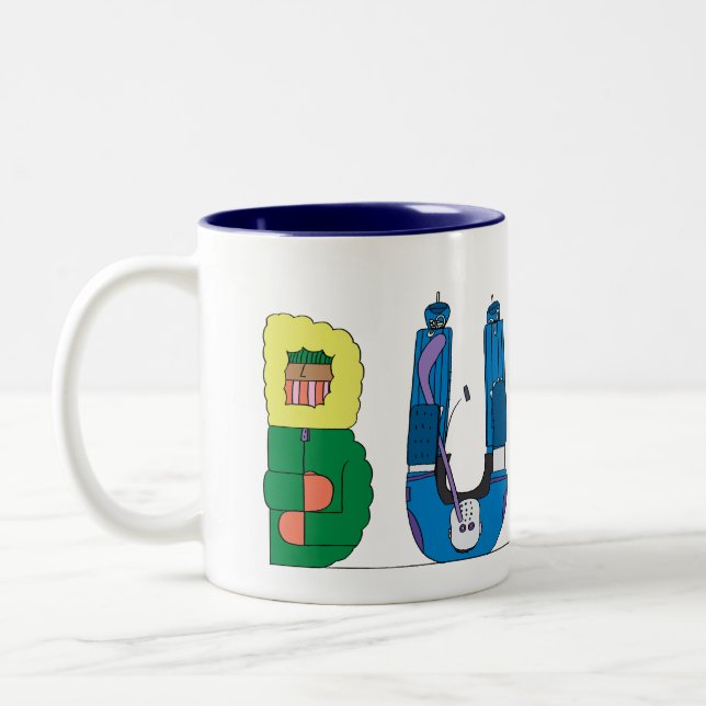 2 Couleurs BUFFLE de la tasse |, NY (BUF) (Gauche)