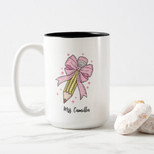 2 Couleurs Cadeau de Remerciement pour Enseignant Tasse Perso