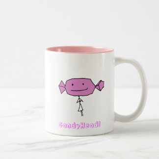 2 Couleurs CandyHead i aiment le rose de tasse d'u