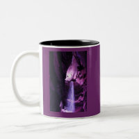 Cascade violet tasse à deux tons