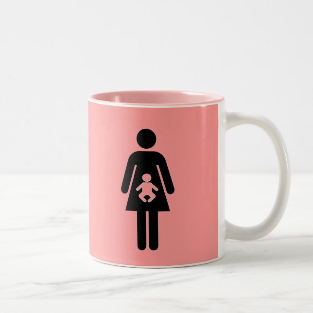2 Couleurs C'est une tasse de fille (Droit)