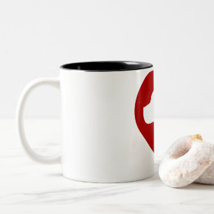 2 Couleurs Chat Rouge Sur La Tasse