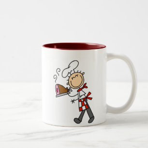 2 Couleurs Chef avec jambon cuit au four  Tasse