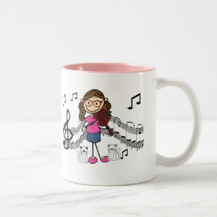 2 Couleurs Chiffre customisé RÉVISÉ tasse de bâton de jou