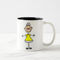 Chiffre tasse de bâton de grand-maman