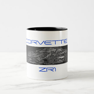 2 Couleurs Chrome CORVETTE, TASSE ZR1