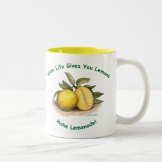 2 Couleurs Citrons de tasse de la vie
