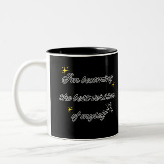 2 Couleurs Conception de la tasse de soumission motivationnel