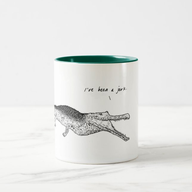 2 Couleurs Crocodile, j'ai été une secousse, tasse animale (Centre)