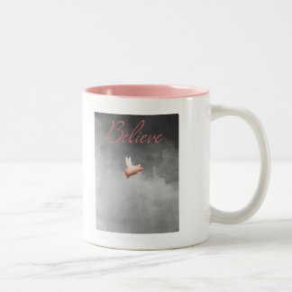 2 Couleurs croire quand les cochons volent de la tasse