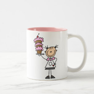 2 Couleurs Cuisson d'une tasse de gâteau