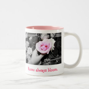 2 Couleurs De roses tasse de café de fleur toujours
