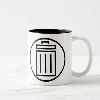 2 Couleurs Déchets comiques - simples - gauchers - tasse