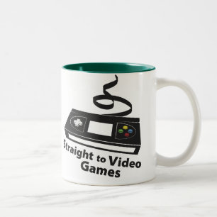 2 Couleurs Directement dans la tasse de café de jeux vidéo