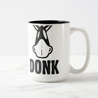 2 Couleurs DONK - Noir sur le blanc - tasse