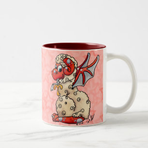 2 Couleurs Dragon mignon de bébé de tasse de Bélier