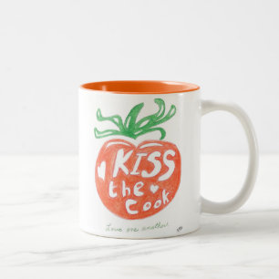 2 Couleurs Embrassez la tasse de café de cuisinier