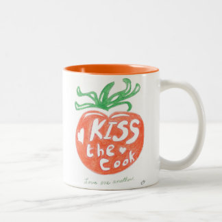 2 Couleurs Embrassez la tasse de café de cuisinier