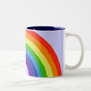 2 Couleurs FB tasse heureuse d'arc-en-ciel
